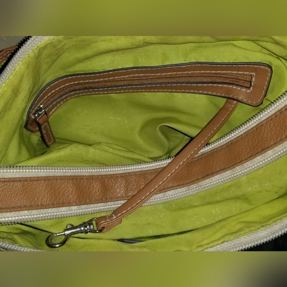 Women's Lily Bloom Small Woven Boho Adjustable Crossbody Pastel Bag - Picture 5 of 9